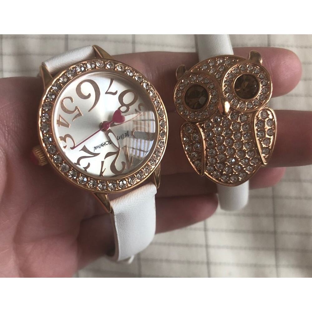 Betsey Johnson Watch And Owl Bracelet